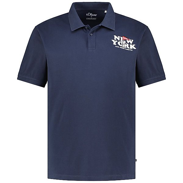 s.Oliver Poloshirt mit Stickerei Farbe dunkelblau Größe: 3XL günstig online kaufen