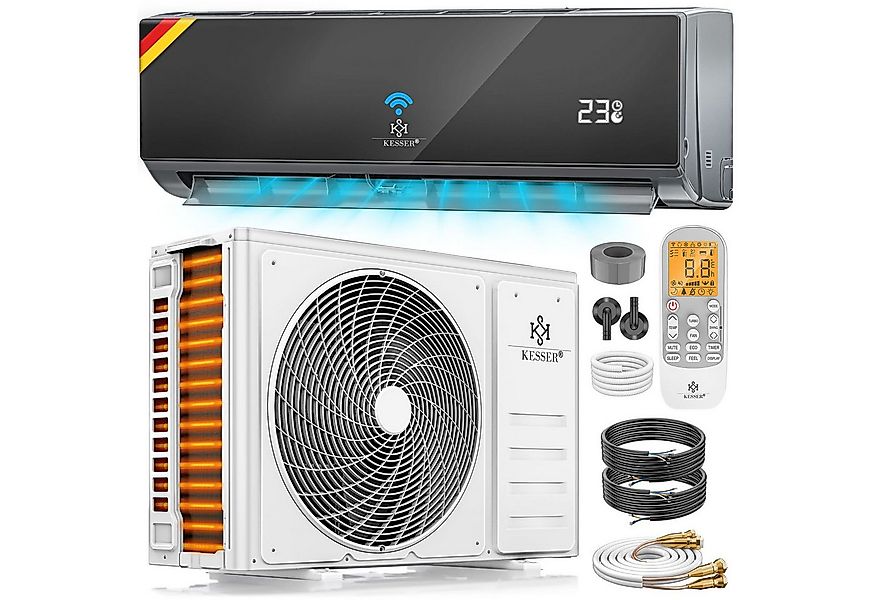 KESSER Split-Klimagerät Set Quick Connect Split Klimaanlage 9000 BTU Kühlen günstig online kaufen