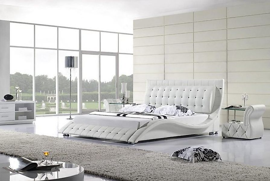 JVmoebel Bett Betten Doppel Modernes Ehe 180x200 Moderne Neu Design Leder B günstig online kaufen