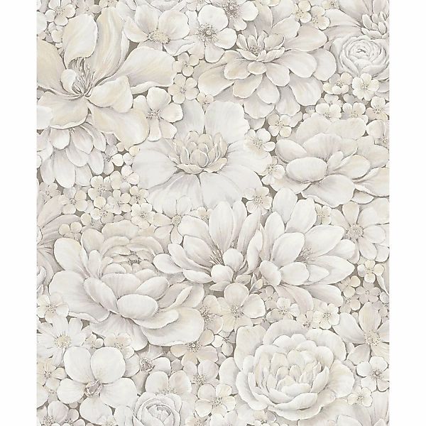 Marburg Vliestapete Flower, geprägt, matt, Blattmotiv günstig online kaufen