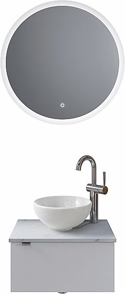 Saphir Badmöbel-Set "Serie 6915" 4 Stk. tlg. Gäste-Bad, mit LED-Spiegel und günstig online kaufen