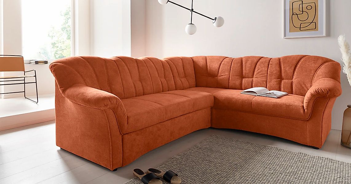 DOMO collection Ecksofa "Papenburg B/T/H: 242/190/84 cm L-Form" wahlweise m günstig online kaufen
