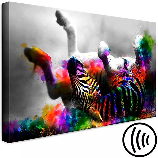 Wandbild Happy Zebra (1 Part) Wide XXL günstig online kaufen