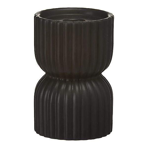 Kerzenhalter RILLS ca.11x15cm, schwarz günstig online kaufen