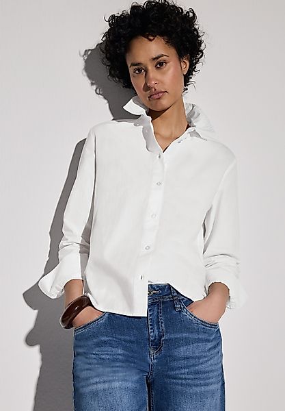 STREET ONE Hemdbluse mit gerundetem Saum günstig online kaufen