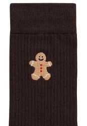 MELA Socken Unisex Gerippte Socken Stickerei günstig online kaufen