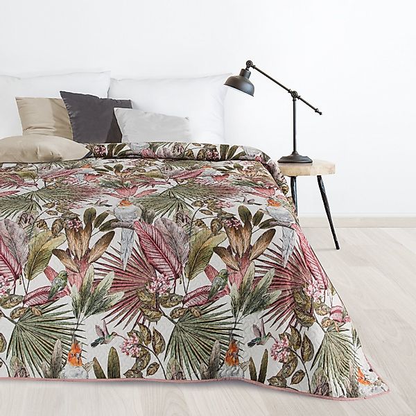 Design91 Tagesdecke Tropical, Palmen Muster Grüne günstig online kaufen