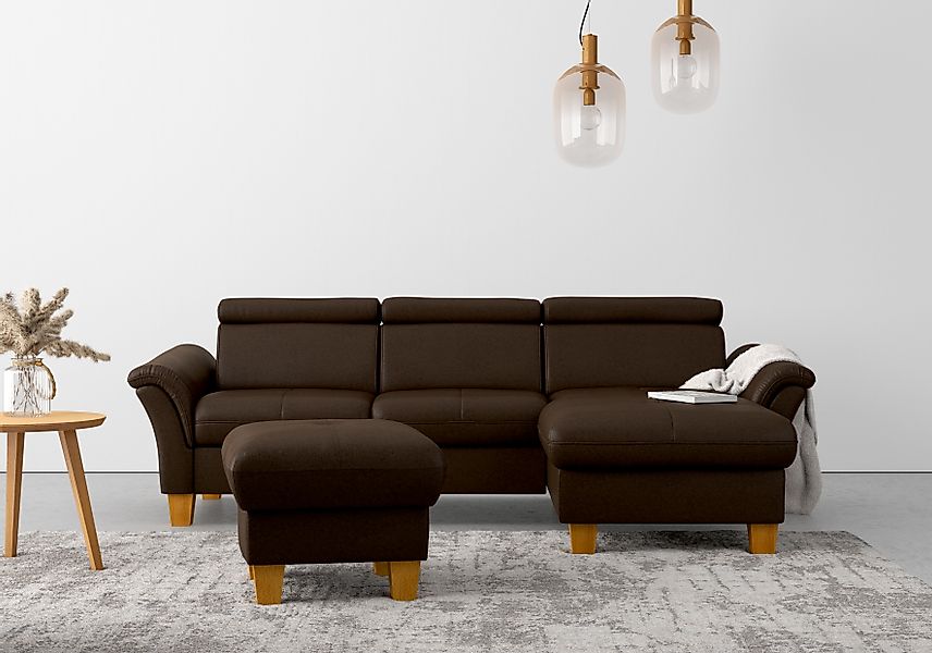 Home affaire "Lindgren L-Form" wahlweise mit Bett mit klappbaren Rollen, Ka günstig online kaufen