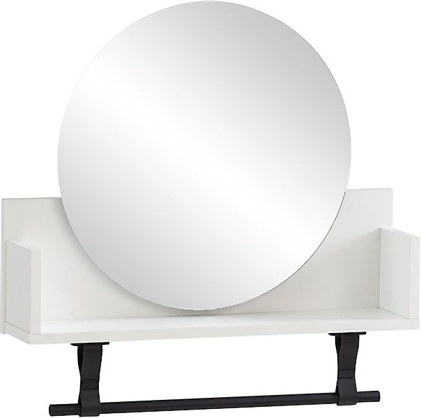 Schildmeyer Wandregal »Ella, Breite 59 cm«, Kleiderstange aus Kunststoff, S günstig online kaufen