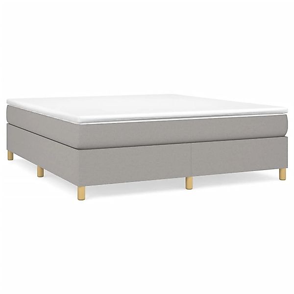vidaXL Boxspringbett mit Matratze Hellgrau 160x200 cm Stoff1399743 günstig online kaufen