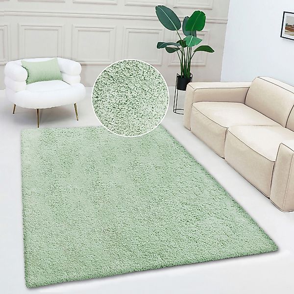 my home Teppich "Desner, Hochflor Teppiche" rechteckig 35 mm Höhe Mikrofase günstig online kaufen