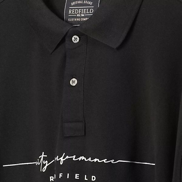 Redfield Poloshirt mit Label-Print günstig online kaufen