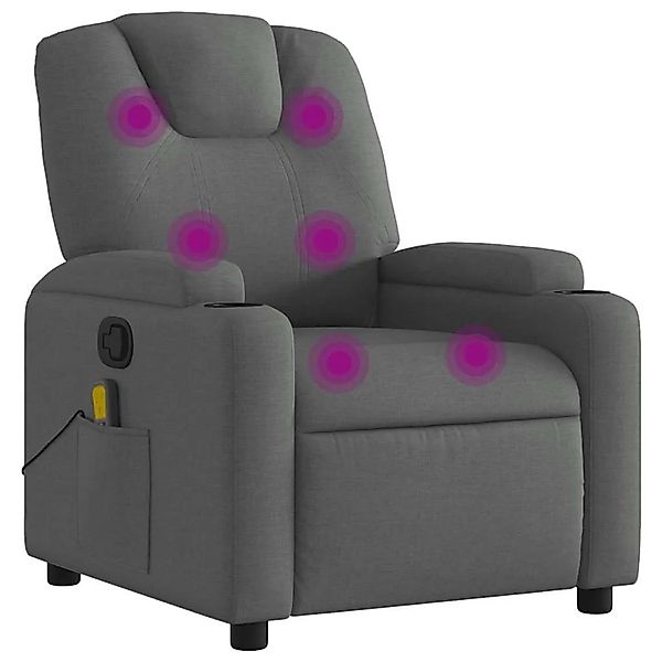 vidaXL Massage-Relaxsessel Stoff Dunkelgrau 3205513 günstig online kaufen