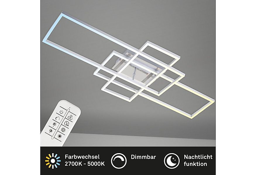 Briloner Leuchten Deckenleuchte LED Deckenlampe CCT stufenlos dimmbar Fernb günstig online kaufen