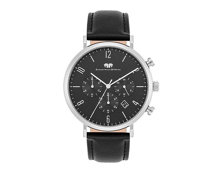 Rhodenwald & Söhne Chronograph Arakon schwarz Arakon, mit Echtleder-Armband günstig online kaufen