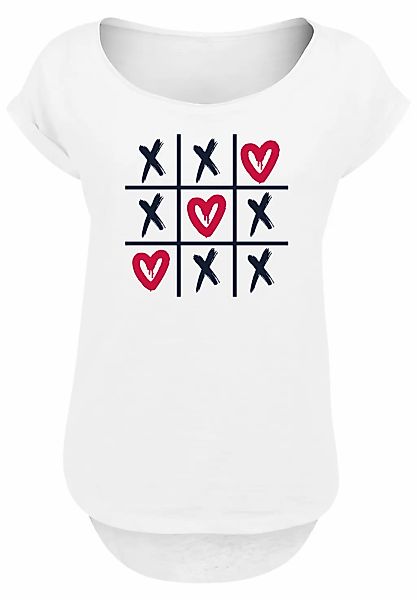F4NT4STIC T-Shirt "Valentinstag Herz Tic Tac Toe" Premium Qualität günstig online kaufen