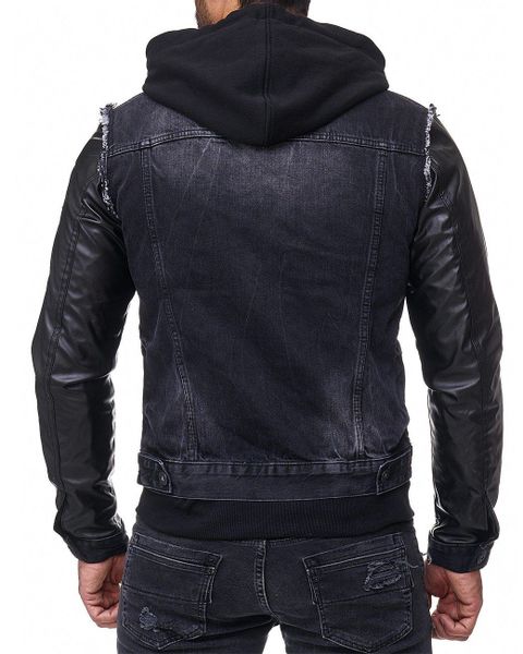 Cipo & Baxx Jeansjacke Kapuzen Denim günstig online kaufen