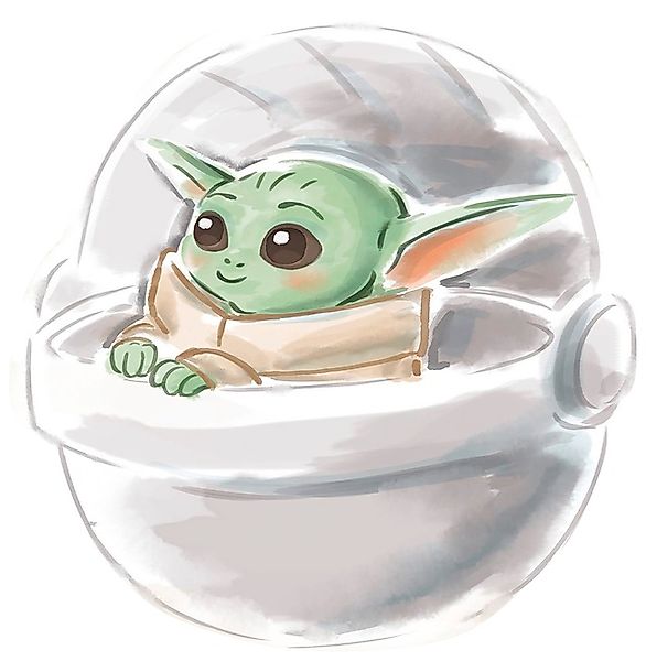 Komar Bild "Mandalorian The Child Sweet Color", Disney-Star Wars, (1 St.), günstig online kaufen