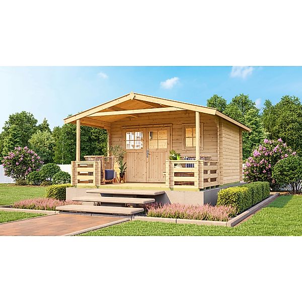 Weka Holz-Gartenhaus Satteldach Unbehandelt 460 cm günstig online kaufen