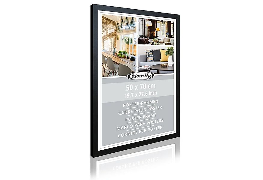 Close Up Bilderrahmen Posterrahmen 50 x 70 cm Holzdekor schwarz günstig online kaufen