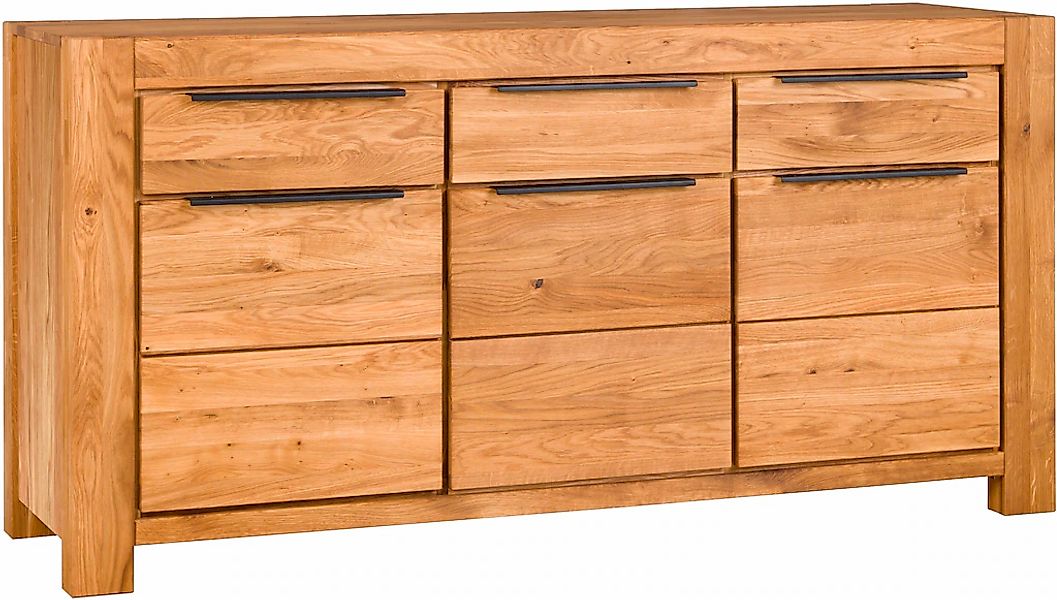 Home affaire Kommode 6 Faächer und 3 Schubladen. schwarze Griffe günstig online kaufen