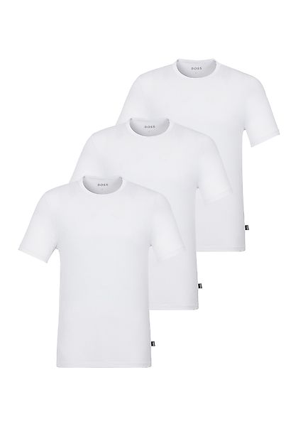 BOSS T-Shirt "TShirt RN 3P Natura" 3 Stk. tlg. einfarbiges T-Shirt mit Mark günstig online kaufen