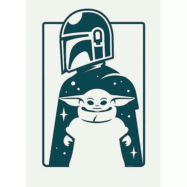 Komar Poster Mandalorian The Child and Father Disney B/L: ca. 50x70 cm günstig online kaufen