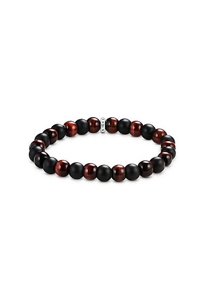 THOMAS SABO Armband Armband mit Obsidian- und Rot-Tigerauge-Perlen (9 mm) ( günstig online kaufen