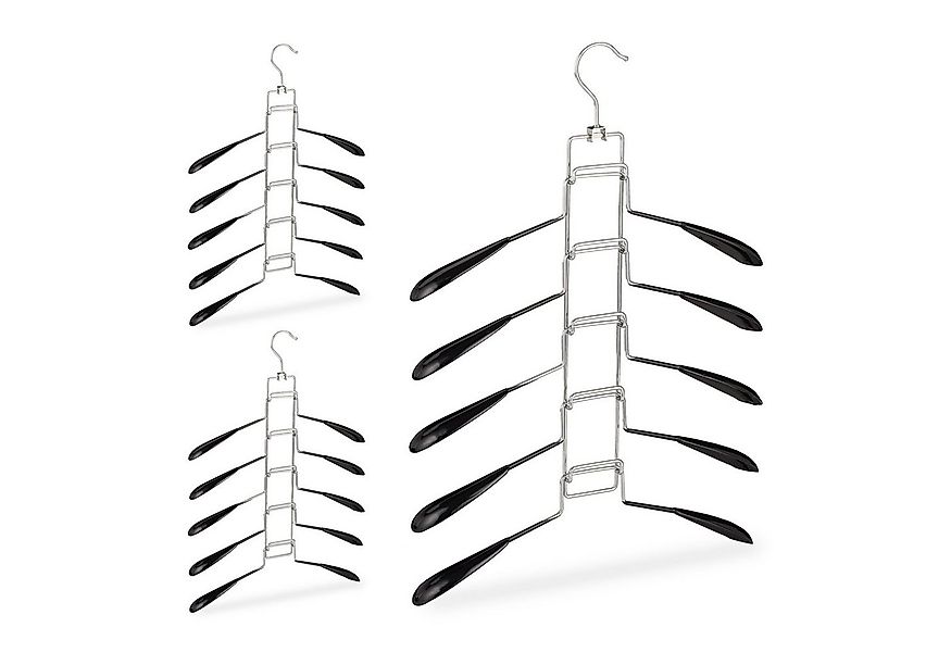 relaxdays Mehrfach-Kleiderbügel Mehrlagiger Kleiderbügel im 3er Set günstig online kaufen