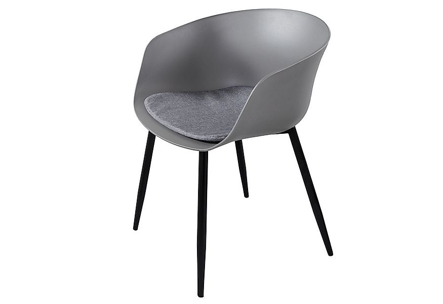 riess-ambiente Gartenstuhl DESIGNO grau / schwarz (Einzelartikel, 1 St), Es günstig online kaufen