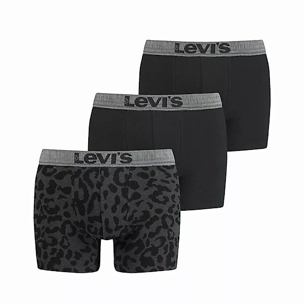 LEVIS Herren Boxer Briefs - Geschenkbox, Leopard Muster, 3er Pack Schwarz/G günstig online kaufen
