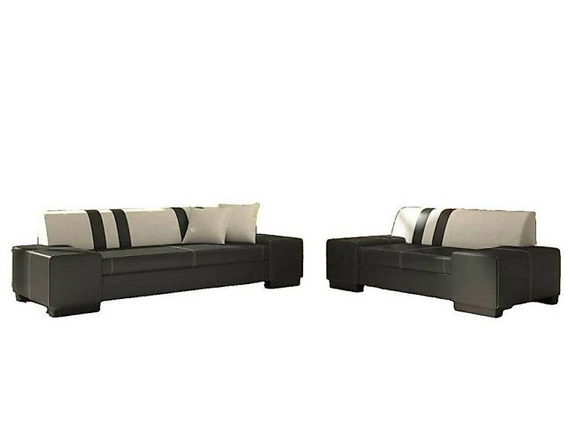 JVmoebel Sofa Premium dunkelgraue Sofagarnitur 3+2 Sitzer luxus Couch Set N günstig online kaufen