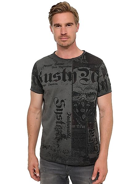 Rusty Neal T-Shirt, mit Allover-Print im Used-Look günstig online kaufen