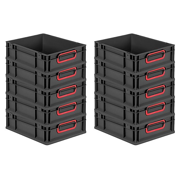 PROREGAL SparSet 10x Eurobox Nextgen Color HxBxT 12x30x40cm 11 Liter Griffe günstig online kaufen