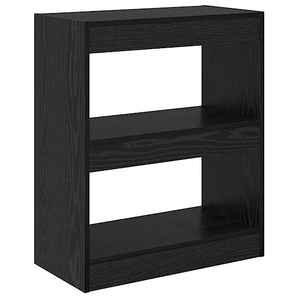 vidaXL Bücherregal Schwarz Eichen-Optik 60 x 30 x 72 cm Holzwerkstoff 88045 günstig online kaufen
