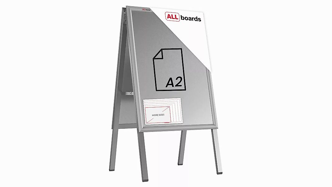 ALLboards Einzelrahmen ALLboards Doppelseitige Werbetafel Kundenstopper günstig online kaufen