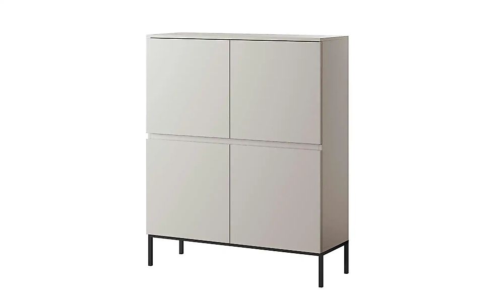 Selsey Highboard  Bemmi ¦ beige ¦ Maße (cm): B: 100 H: 122 Kommoden & Sideb günstig online kaufen
