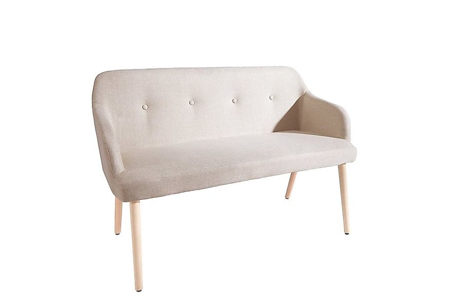 riess-ambiente Sitzbank SCANDINAVIA MEISTERSTÜCK 120cm beige / natur (Einze günstig online kaufen