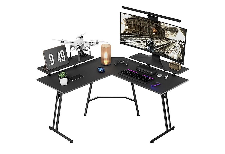 FIVMEN Schreibtisch Computertisch Gaming Tisch L-Frame PC Schreibtisch mit günstig online kaufen