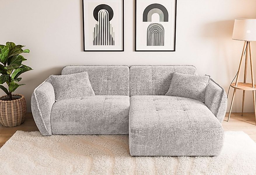 Home affaire Ecksofa »MIRELDA L-Form mit Steppungen, Recamiere rechts/links günstig online kaufen