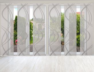 HOME WOHNIDEEN Schiebegardine "TIBERIO 6er SET" Paneelwagen 6 Stk. tlg. Sch günstig online kaufen