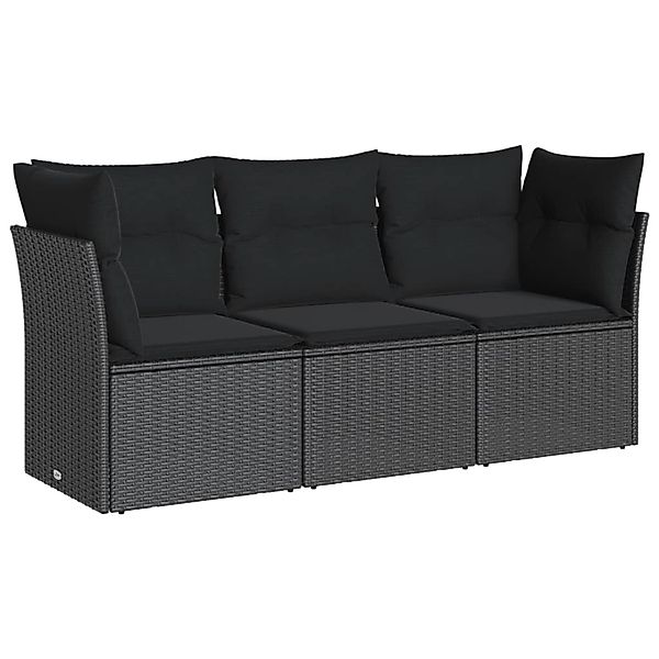 vidaXL Gartenlounge-Set 3-tlg. Garten-Sofagarnitur mit Kissen günstig online kaufen
