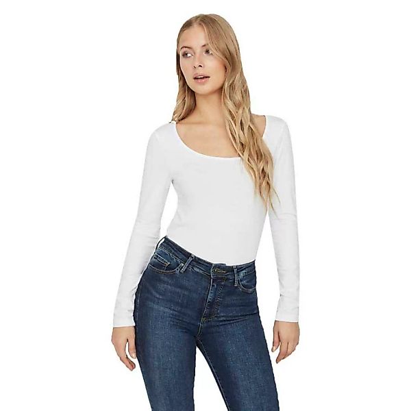 Vero Moda Maxy My Sofu Neck Langarm-t-shirt XL Bright White günstig online kaufen