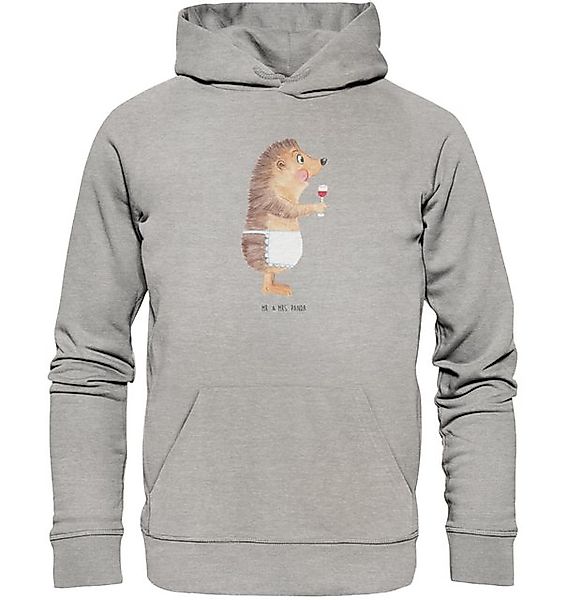 Mr. & Mrs. Panda Hoodie Igel Wein Größe XXL - Heather Grey - Geschenk, Hood günstig online kaufen
