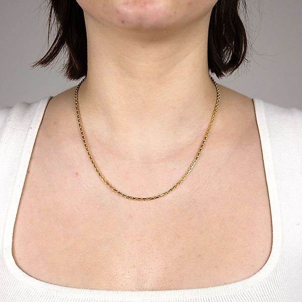 HOPLO Goldkette Ankerkette diamantiert Halskette Breite günstig online kaufen