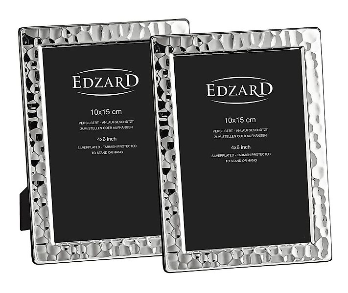 EDZARD Bilderrahmen Pavia, versilbert und anlaufgeschützt, 2er Set für 10x1 günstig online kaufen