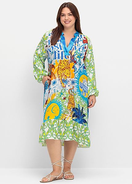 Sheego Etuikleid Druckkleid günstig online kaufen