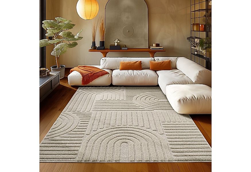 Teppium Hochflor-Teppich Boho-Design, Rechteckig, Höhe: 20 mm, Teppich Wohn günstig online kaufen