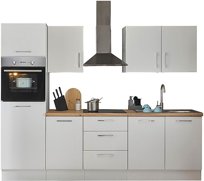 BASIC by Balculina Küchenzeile »Turin«, Breite 270 cm, wahlweise mit E-Gerä günstig online kaufen