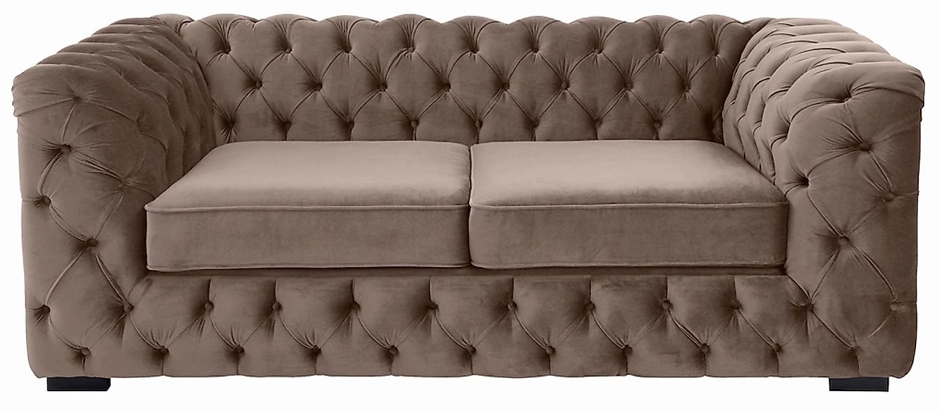 Home affaire Chesterfield-Sofa "Kalina" mit klassischer Chesterfield-Knopfh günstig online kaufen